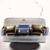 Alaskan Winter Solstice Bracelet in pale blue and gold inspired by returning winter light