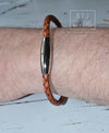 BTJ Living Kodiak braided leather bracelet